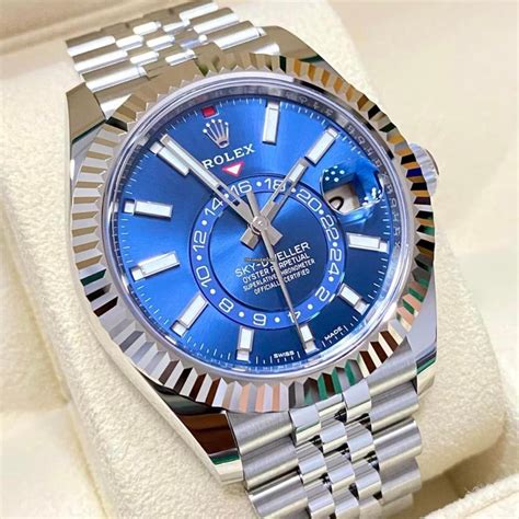 rolex sky dweller replica blue dial|rolex sky dweller for sale.